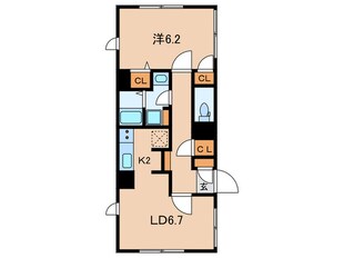 ミレドゥーエ西小山の物件間取画像